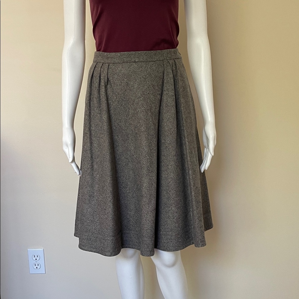 Vanessa Bruno Charcoal A-Line Skirt